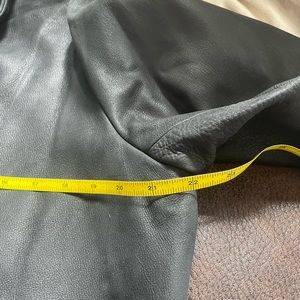 Eddie Bauer LEATHER leather jacket coat size Large heavy  soft authentic leather